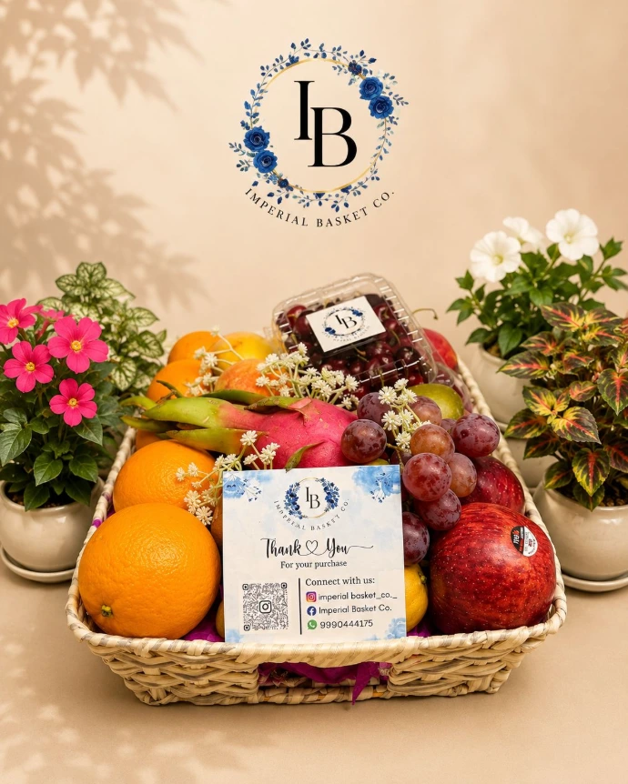 Handcrafted luxury fruit hamper with premium packaging for special occasions