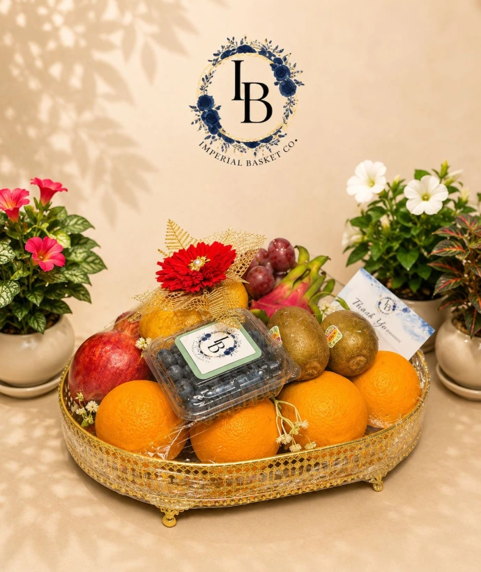Handcrafted luxury fruit hamper with premium packaging for special occasions